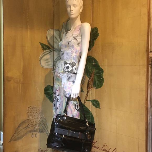 Charles David black patent leather handbag new! - Picture 14 of 15